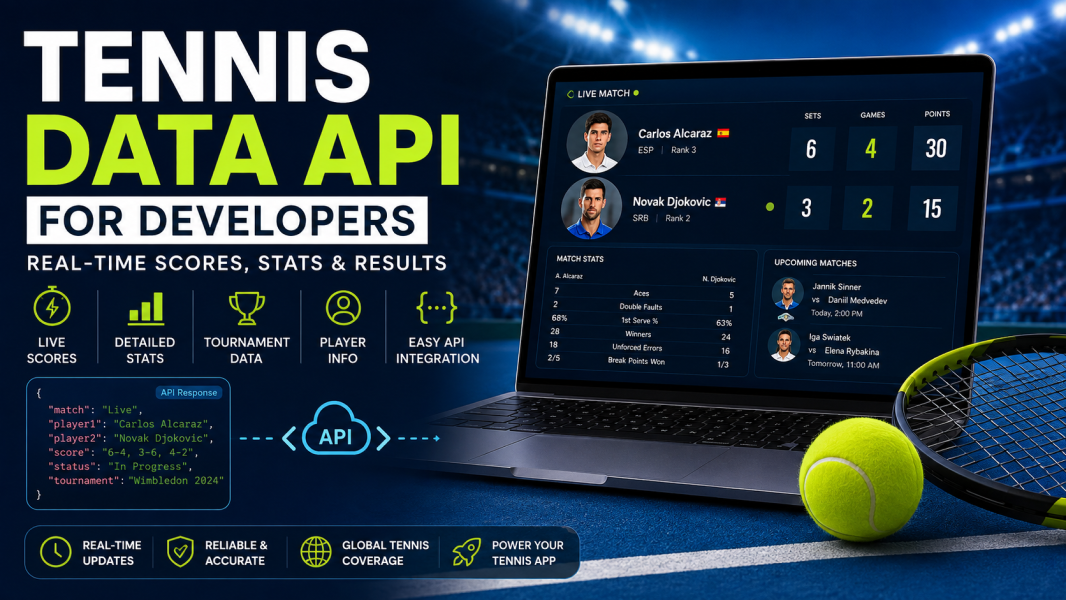 Tennis Data Api For Developers: Real-Time Scores, Stats & Results